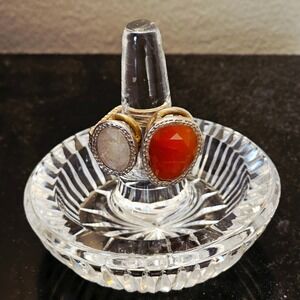 Vintage Waterford Crystal Wedding Ring/Jewelry Holder Style #1060943